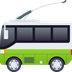 Bagaimana Trolleybus emoji terlihat di Joypixels.