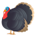 Bagaimana Turkey emoji terlihat di Joypixels.