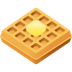 How Waffle emoji looks on Joypixels.