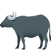 How Water Buffalo emoji looks on Joypixels.