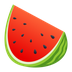 How Watermelon emoji looks on Joypixels.