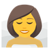 Wie Frau in Dampfsauna Emoji auf Joypixels aussieht.