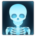 How X-Ray emoji looks on Joypixels.