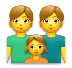 Come Famiglia: uomo, uomo e bambina emoji appare su Lg.