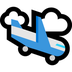 Bagaimana Airplane Arrival emoji terlihat di Microsoft.