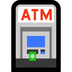 Bagaimana ATM Sign emoji terlihat di Microsoft.