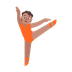 Jak wygląda emoji Baletnica: karnacja średnia w Microsoft.