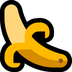 Hoe Banaan emoji eruit ziet op Microsoft.