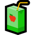 Bagaimana Beverage Box emoji terlihat di Microsoft.