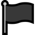 Bagaimana Black Flag emoji terlihat di Microsoft.