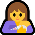 Bagaimana Breast-Feeding emoji terlihat di Microsoft.