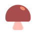 Bagaimana Brown Mushroom emoji terlihat di Microsoft.