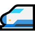 Bagaimana Bullet Train emoji terlihat di Microsoft.