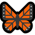 Bagaimana Butterfly emoji terlihat di Microsoft.