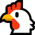 Come Gallina emoji appare su Microsoft.