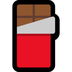 Bagaimana Chocolate Bar emoji terlihat di Microsoft.