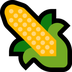 Bagaimana Ear of Corn emoji terlihat di Microsoft.