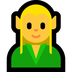 Bagaimana Elf emoji terlihat di Microsoft.