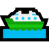 Bagaimana Ferry emoji terlihat di Microsoft.