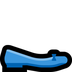 Bagaimana Flat Shoe emoji terlihat di Microsoft.