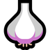 Bagaimana Garlic emoji terlihat di Microsoft.