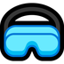 Bagaimana Goggles emoji terlihat di Microsoft.