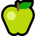 Bagaimana Green Apple emoji terlihat di Microsoft.