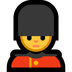 Come Guardia emoji appare su Microsoft.