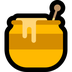 Bagaimana Honey Pot emoji terlihat di Microsoft.