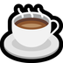 Bagaimana Hot Beverage emoji terlihat di Microsoft.