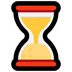 Bagaimana Hourglass Done emoji terlihat di Microsoft.