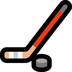 Bagaimana Ice Hockey emoji terlihat di Microsoft.