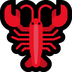 Bagaimana Lobster emoji terlihat di Microsoft.