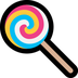 Bagaimana Lollipop emoji terlihat di Microsoft.