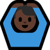 Bagaimana Man Gesturing OK: Dark Skin Tone emoji terlihat di Microsoft.