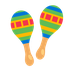 Bagaimana Maracas emoji terlihat di Microsoft.