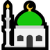 Come Moschea emoji appare su Microsoft.