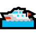 Hoe Motorboot emoji eruit ziet op Microsoft.