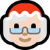 Bagaimana Mrs. Claus: Light Skin Tone emoji terlihat di Microsoft.