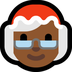 Bagaimana Mrs. Claus: Medium-Dark Skin Tone emoji terlihat di Microsoft.