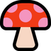 Bagaimana Mushroom emoji terlihat di Microsoft.