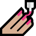 Bagaimana Nail Polish: Medium-Light Skin Tone emoji terlihat di Microsoft.