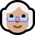 Bagaimana Old Woman: Medium-Light Skin Tone emoji terlihat di Microsoft.