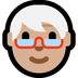 Bagaimana Older Person: Medium-Light Skin Tone emoji terlihat di Microsoft.