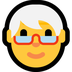 Bagaimana Older Person emoji terlihat di Microsoft.