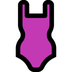 Bagaimana One-Piece Swimsuit emoji terlihat di Microsoft.