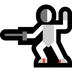 Bagaimana Person Fencing emoji terlihat di Microsoft.