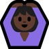 Bagaimana Person Gesturing OK: Dark Skin Tone emoji terlihat di Microsoft.