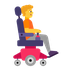 Bagaimana Person in Motorized Wheelchair Facing Right emoji terlihat di Microsoft.