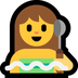 Bagaimana Person in Steamy Room emoji terlihat di Microsoft.